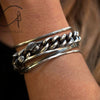 WERKSTATT MUNCHEN edge chain rose bud bracelet M2712 PWM2